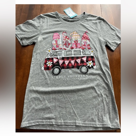 Simply Southern Valentines Day Tee Shirt. New with tags. Size Small. - Picture 1 of 3